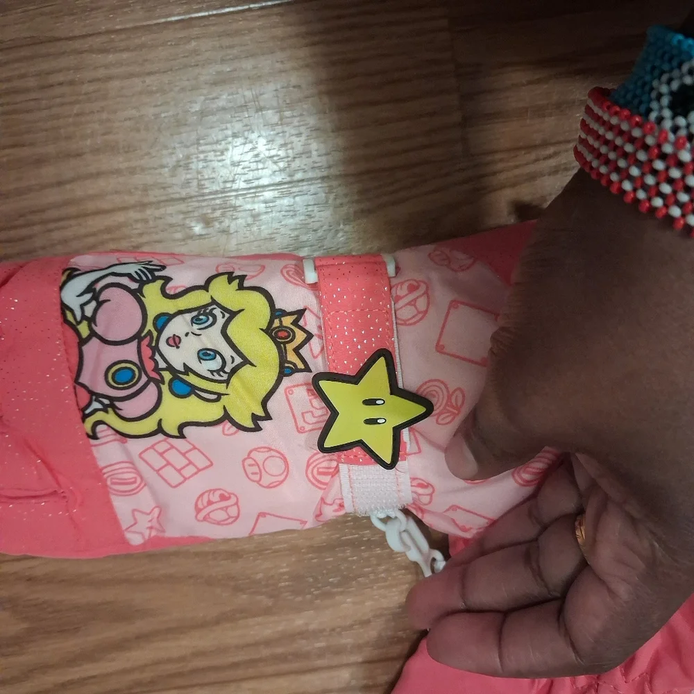 Kids Pink Character Mittens